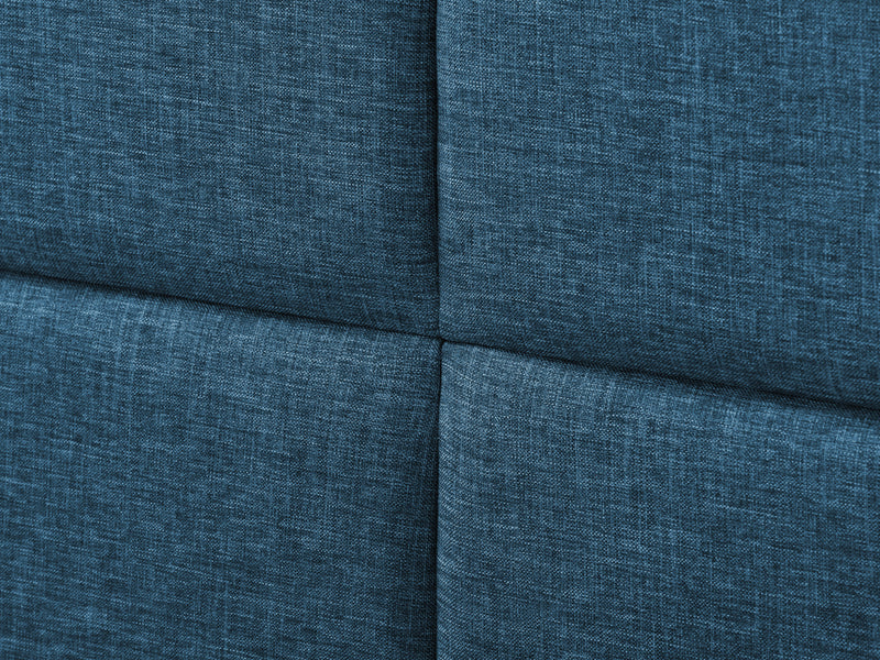 ocean blue Upholstered King Bed Bellevue Collection detail image by CorLiving