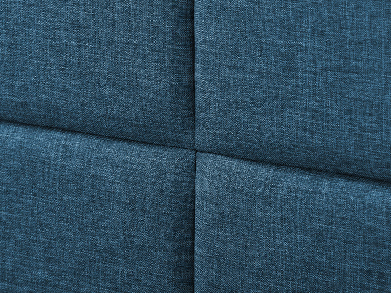 ocean blue Upholstered King Bed Bellevue Collection detail image by CorLiving