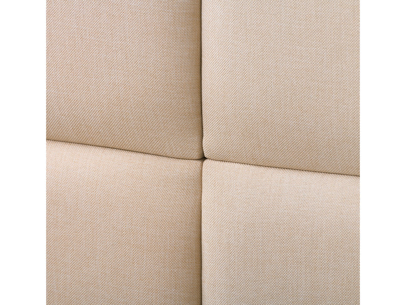 cream Upholstered Double / Full Bed Bellevue Collection detail image by CorLiving