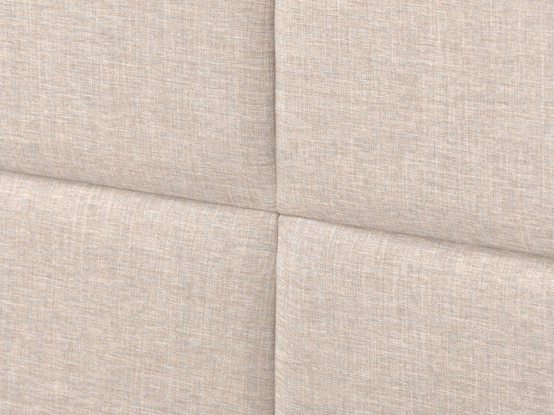 cream Upholstered King Bed Bellevue Collection detail image by CorLiving