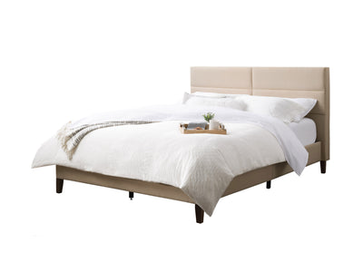 cream Upholstered Queen Bed Bellevue Collection product image by CorLiving#color_bellevue-cream