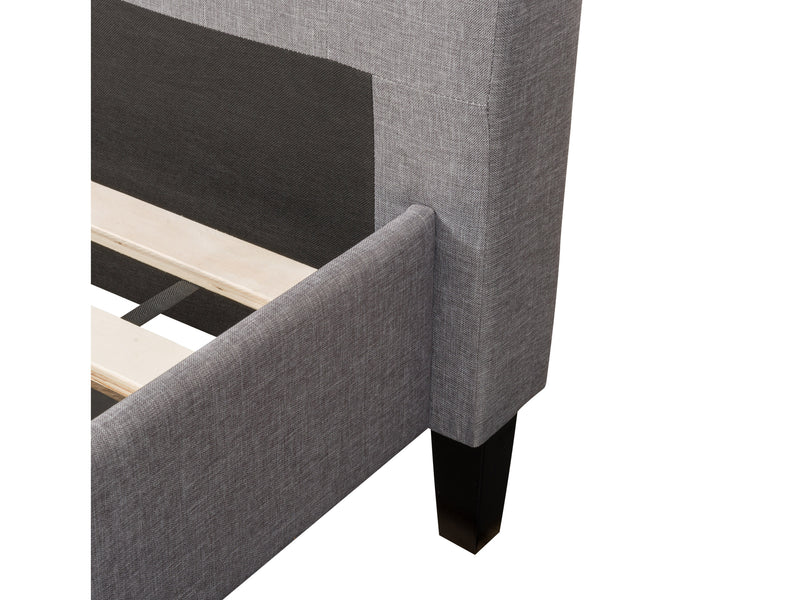 light grey Upholstered Double / Full Bed Bellevue Collection detail image by CorLiving