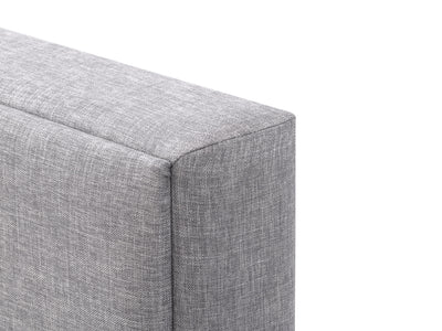 grey Upholstered King Bed Bellevue Collection detail image by CorLiving#color_bellevue-light-grey
