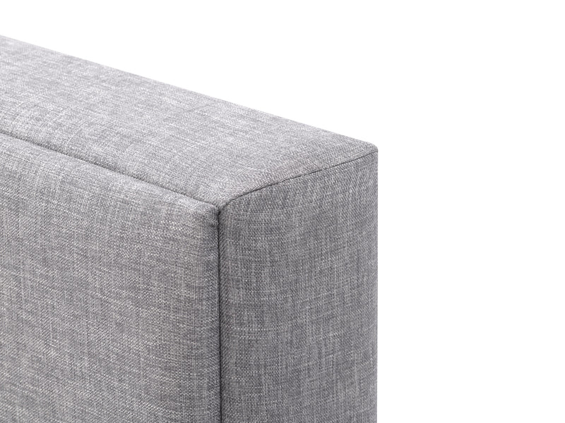 grey Upholstered King Bed Bellevue Collection detail image by CorLiving