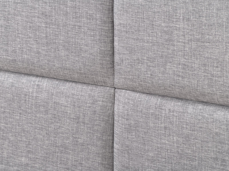 grey Upholstered King Bed Bellevue Collection detail image by CorLiving