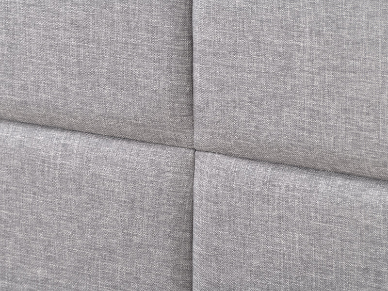 grey Upholstered King Bed Bellevue Collection detail image by CorLiving
