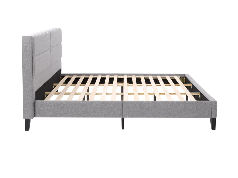 grey Upholstered King Bed Bellevue Collection product image by CorLiving