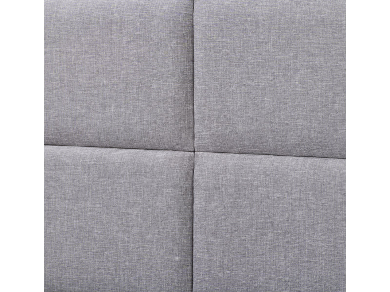 light grey Upholstered Queen Bed Bellevue Collection detail image by CorLiving
