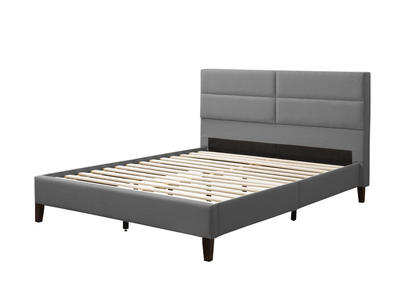 light grey Upholstered Queen Bed Bellevue Collection product image by CorLiving