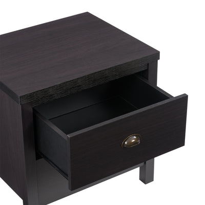 black 2 Drawer Night Stand Boston Collection detail image by CorLiving#color_black