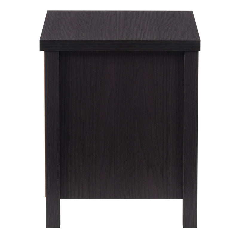 black 2 Drawer Night Stand Boston Collection product image by CorLiving