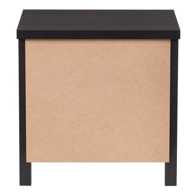 black 2 Drawer Night Stand Boston Collection product image by CorLiving