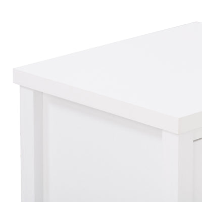 white 2 Drawer Night Stand Boston Collection detail image by CorLiving#color_white