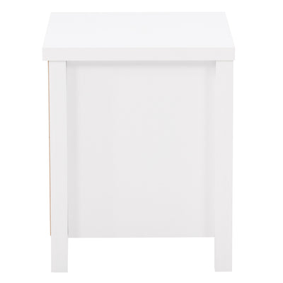 white 2 Drawer Night Stand Boston Collection product image by CorLiving#color_white