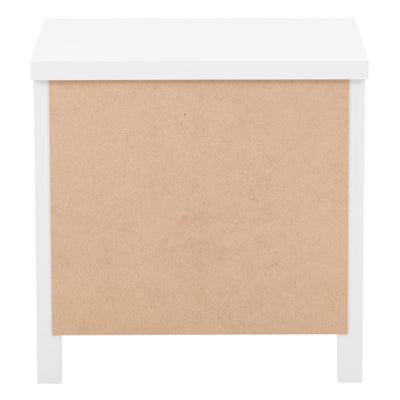 white 2 Drawer Night Stand Boston Collection product image by CorLiving#color_white