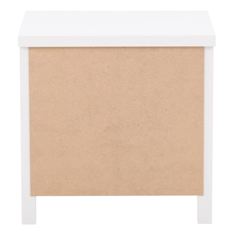 white 2 Drawer Night Stand Boston Collection product image by CorLiving
