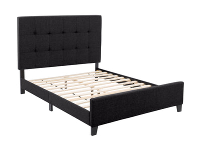 black Double / Full Panel Bed Ellery Collection product image by CorLiving#color_ellery-black