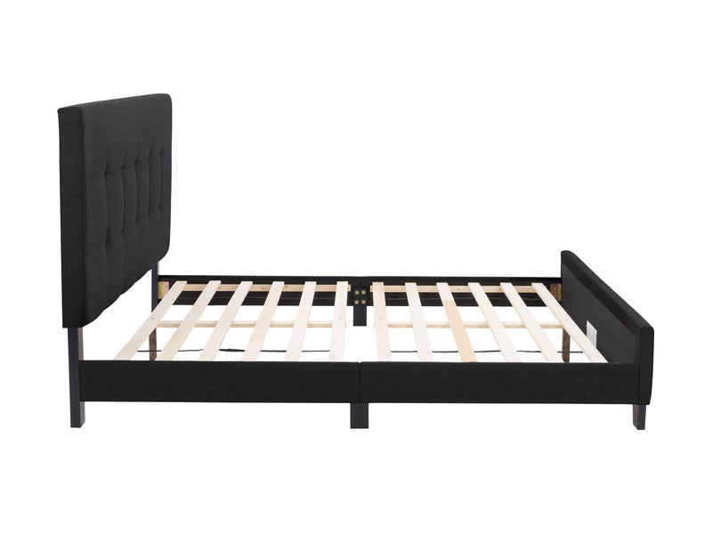 black Queen Panel Bed Ellery Collection product image by CorLiving