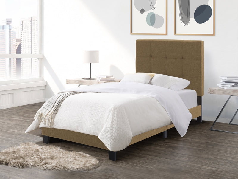 Clay Twin / Single Panel Bed Ellery Collection lifestyle scene by CorLiving