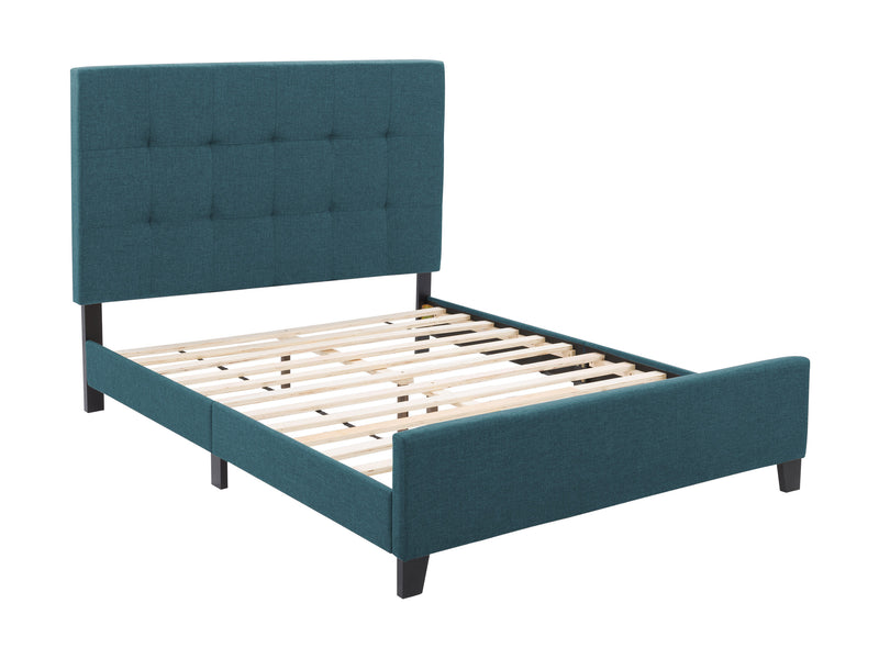 Blue Double / Full Panel Bed Ellery Collection product image by CorLiving