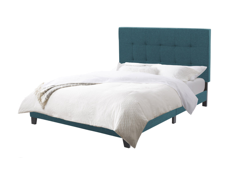 Blue Queen Panel Bed Ellery Collection product image by CorLiving
