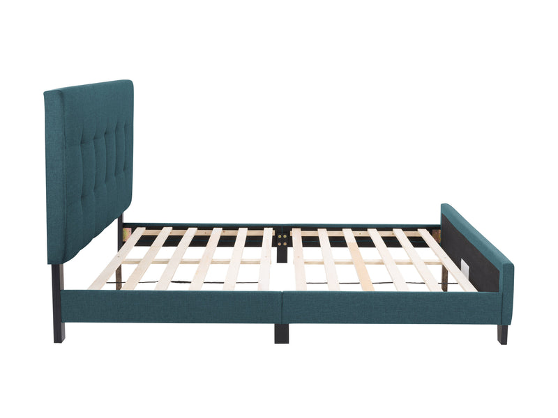 Blue Queen Panel Bed Ellery Collection product image by CorLiving