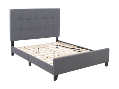 grey Double / Full Panel Bed Ellery Collection product image by CorLiving#color_ellery-grey