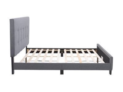 grey Double / Full Panel Bed Ellery Collection product image by CorLiving#color_ellery-grey