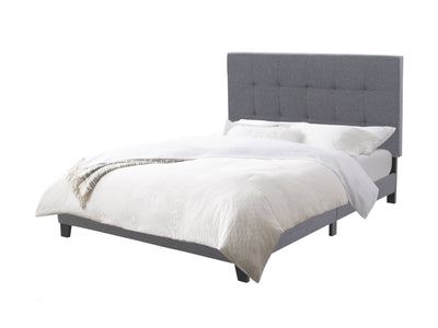 grey Queen Panel Bed Ellery Collection product image by CorLiving#color_ellery-grey