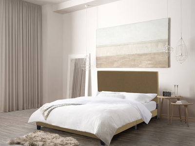 Clay Contemporary Double / Full Bed Juniper Collection lifestyle scene by CorLiving#color_juniper-clay