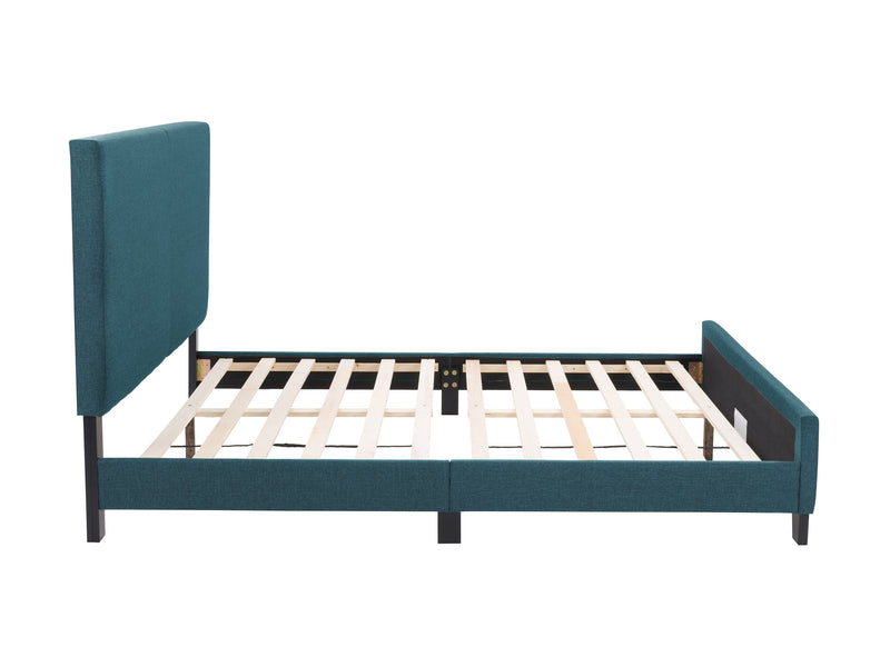 Blue Contemporary Double / Full Bed Juniper Collection product image by CorLiving