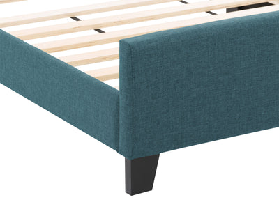 Blue Contemporary Queen Bed Juniper Collection detail image by CorLiving#color_juniper-blue
