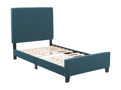 Blue Contemporary Twin / Single Bed Juniper Collection product image by CorLiving#color_juniper-blue