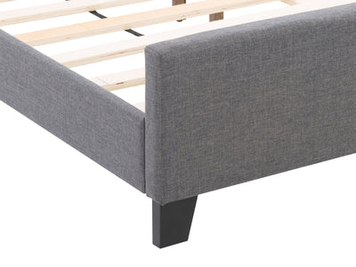 grey Contemporary Double / Full Bed Juniper Collection detail image by CorLiving#color_juniper-grey