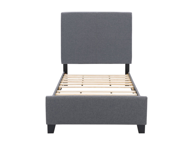 grey Contemporary Twin / Single Bed Juniper Collection product image by CorLiving