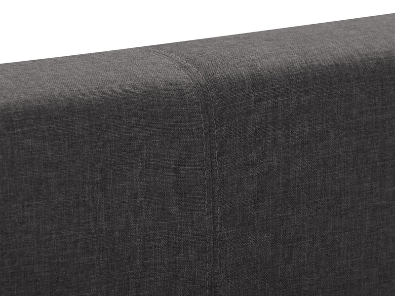 charcoal Contemporary Queen Bed Juniper Collection detail image by CorLiving