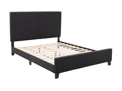 charcoal Contemporary Queen Bed Juniper Collection product image by CorLiving#color_juniper-charcoal