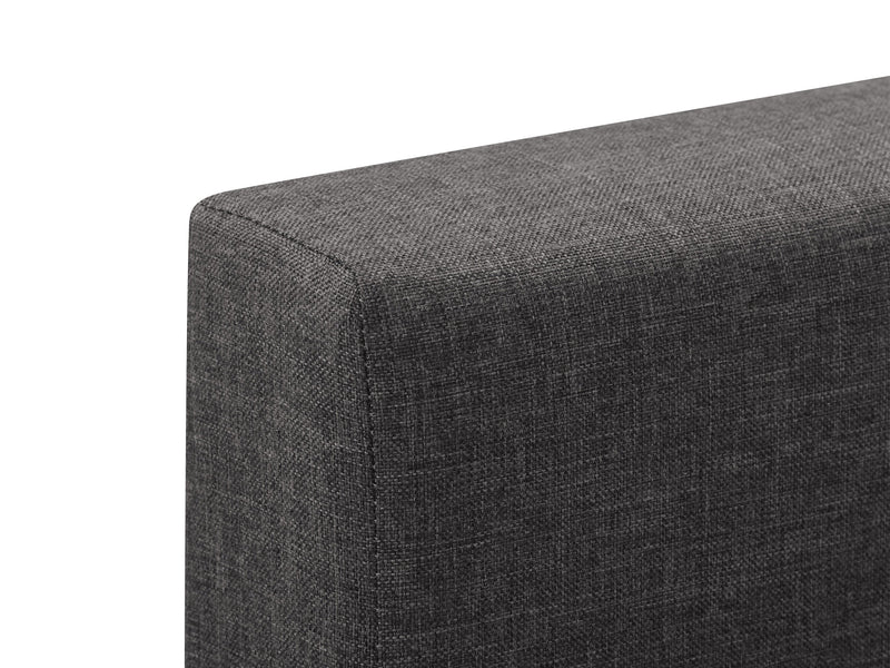 charcoal Contemporary Twin / Single Bed Juniper Collection detail image by CorLiving