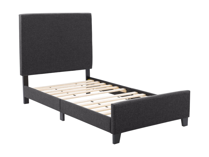 charcoal Contemporary Twin / Single Bed Juniper Collection product image by CorLiving