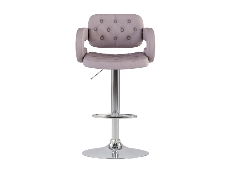 light grey Bar Stools with Arms Set of 2 Jude Collection product image by CorLiving