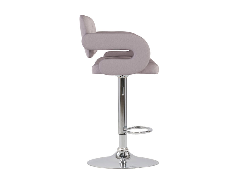 light grey Bar Stools with Arms Set of 2 Jude Collection product image by CorLiving