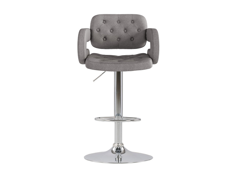 medium grey Bar Stools with Arms Set of 2 Jude Collection product image by CorLiving