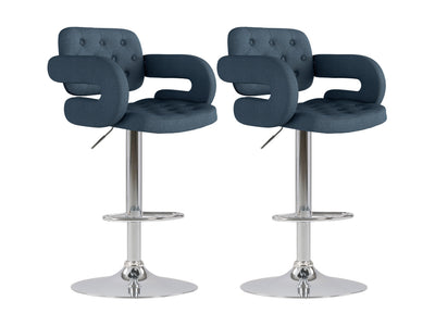dark blue Bar Stools with Arms Set of 2 Jude Collection product image by CorLiving#color_dark-blue