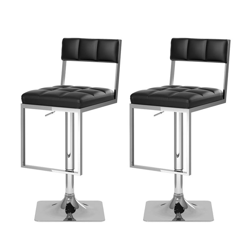 black Bar Stools Set of 2 Riley Collection product image by CorLiving