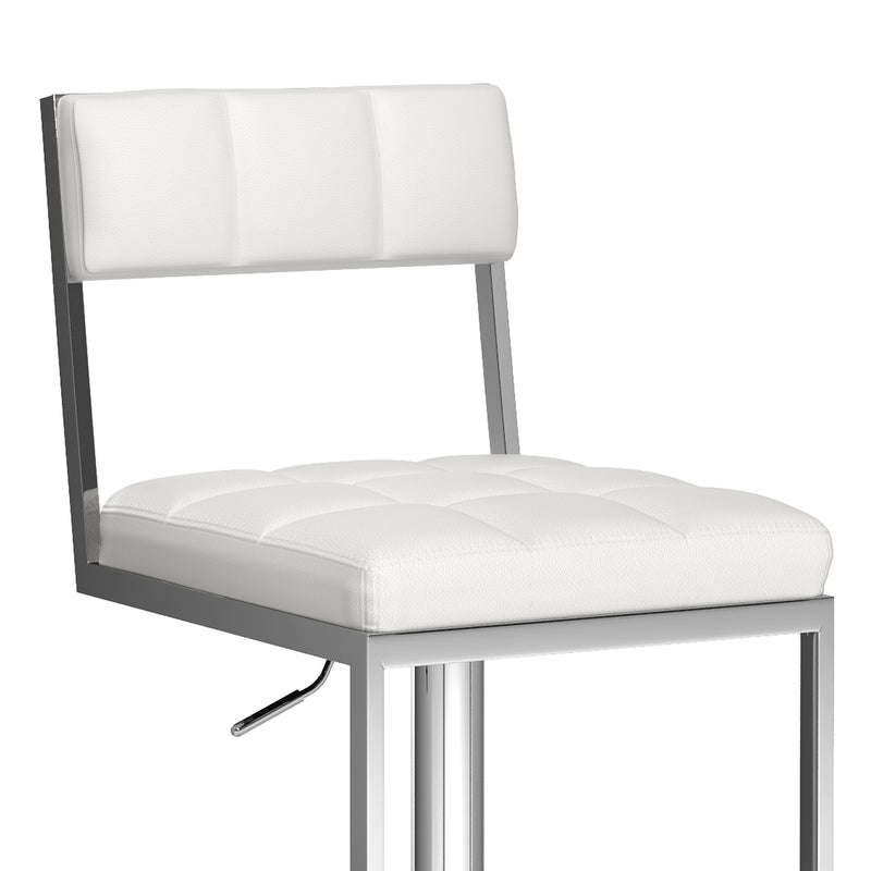 white Bar Stools Set of 2 Riley Collection detail image by CorLiving