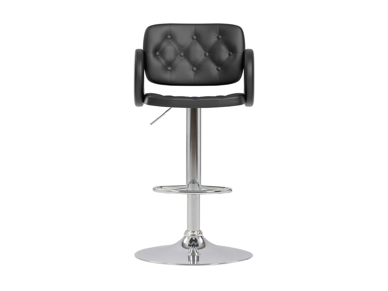 black Bar Stools with Arms Set of 2 Jude Collection product image by CorLiving