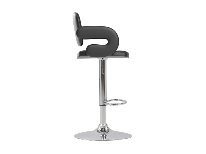 black Bar Stools with Arms Set of 2 Jude Collection product image by CorLiving