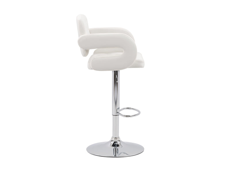 white Bar Stools with Arms Set of 2 Jude Collection product image by CorLiving