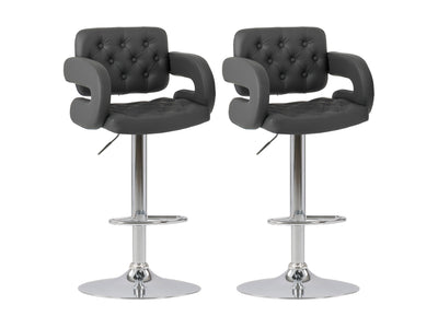 dark grey Bar Stools with Arms Set of 2 Jude Collection product image by CorLiving#color_dark-grey
