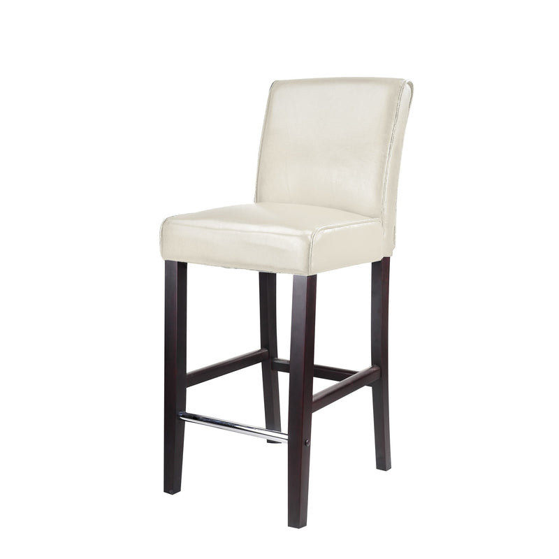 white Wooden Bar Stool Bar Height Ira Collection product image by CorLiving